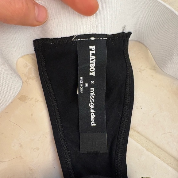 NWT MISSGUIDED Athletic Ribbed Seamless High Rise Brazilian Cut Thong - Picture 9 of 9